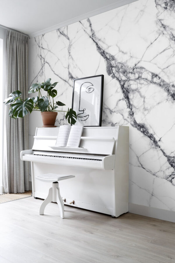ESTAhome fototapeet marmor must-valge