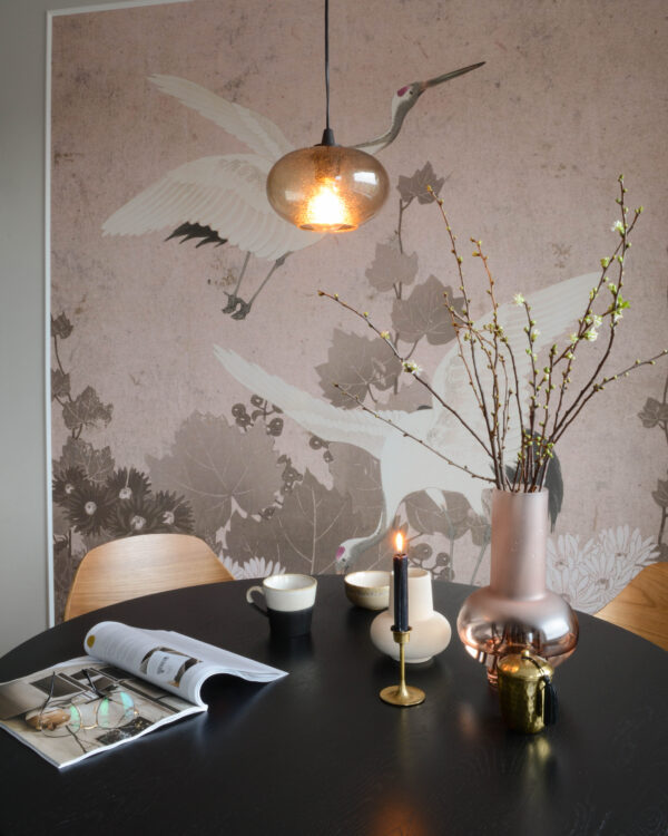 ESTAhome fototapeet kraanlinnud - hall ja roosa