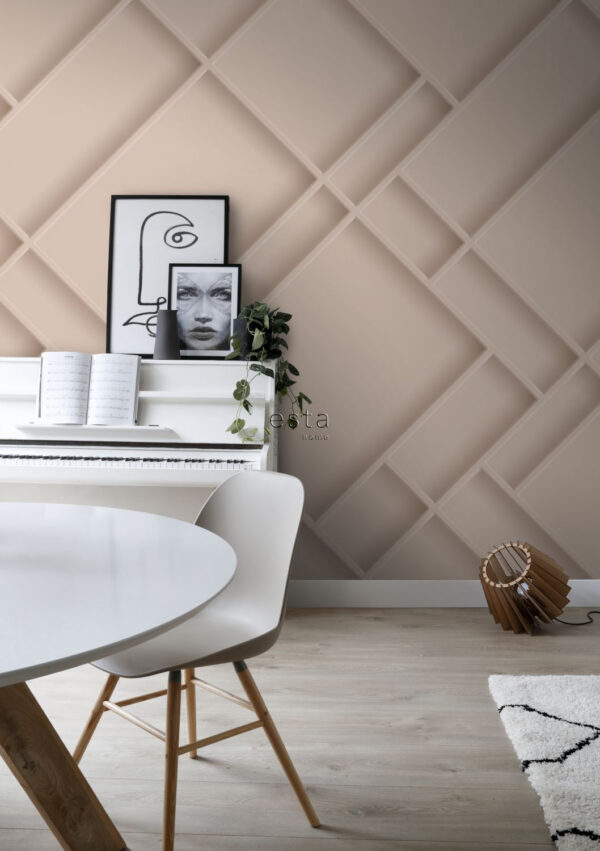 ESTAhome fototapeet seinapaneel pehme roosa