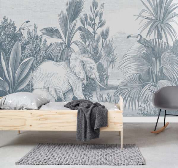 ESTAhome jungle fototapeet - sinine