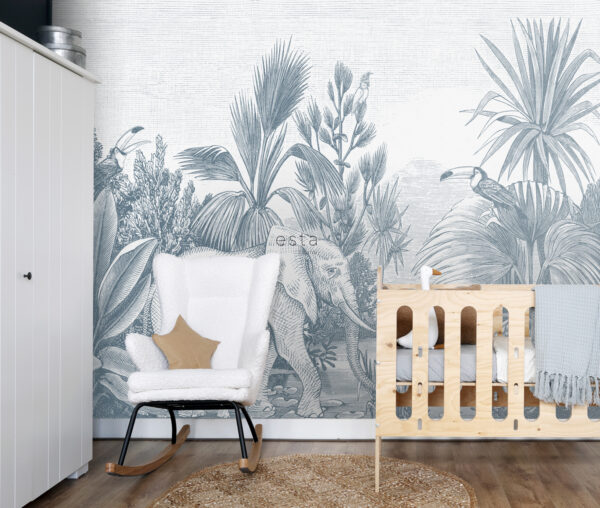 ESTAhome jungle fototapeet - sinine