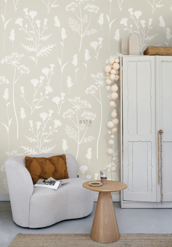 ESTAhome fototapeet metsikud lilled - liivbeež