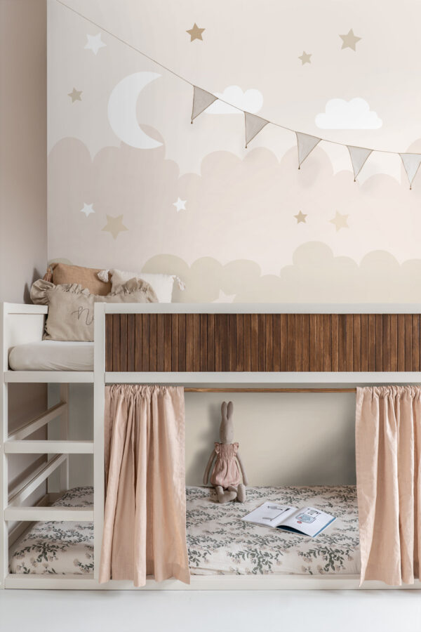 ESTAhome fototapeet pilved ja tähed - beež