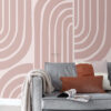 ESTAhome fototapeet art deco motiiv - antiikroosa