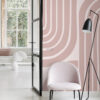ESTAhome fototapeet art deco motiiv - antiikroosa