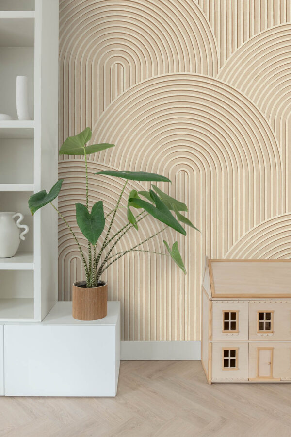 ESTAhome 3D trükitud fototapeet - liivbeež