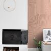 ESTAhome 3D prinditud fototapeet - terrakota ja roosa