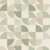 ESTAhome geomeetrilised kujundid fototapeet - beež ja roheline
