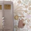 ESTAhome fototapeet troopilised lehed ja lilled - hele pastellroosa