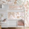 ESTAhome fototapeet troopilised lehed ja lilled - hele pastellroosa