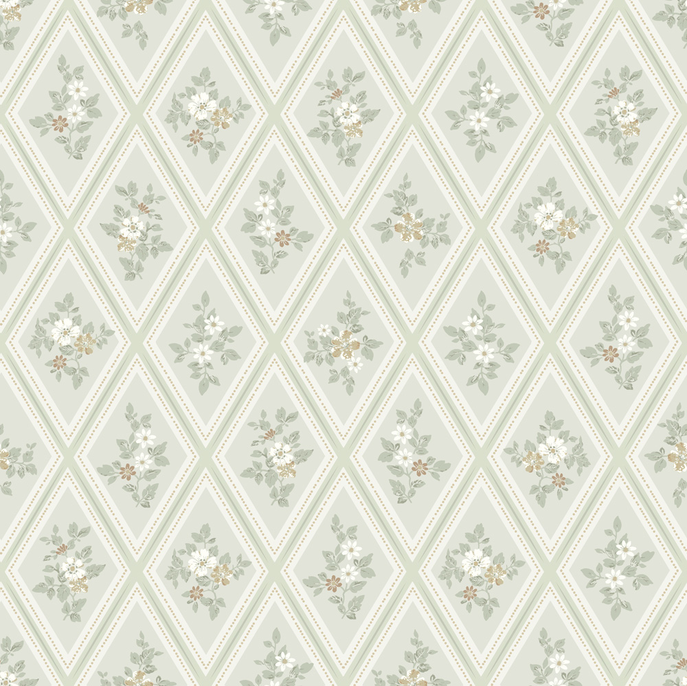 Midbec Trellis tapeet - Roheline