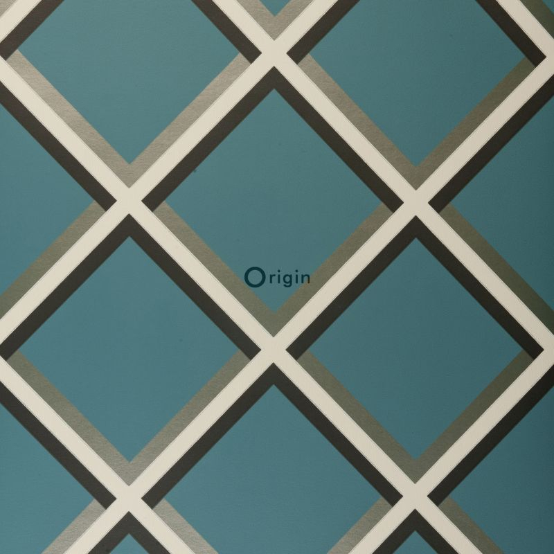 Origin Wallcoverings geomeetriline motiiv tapeet - sinakasroheline