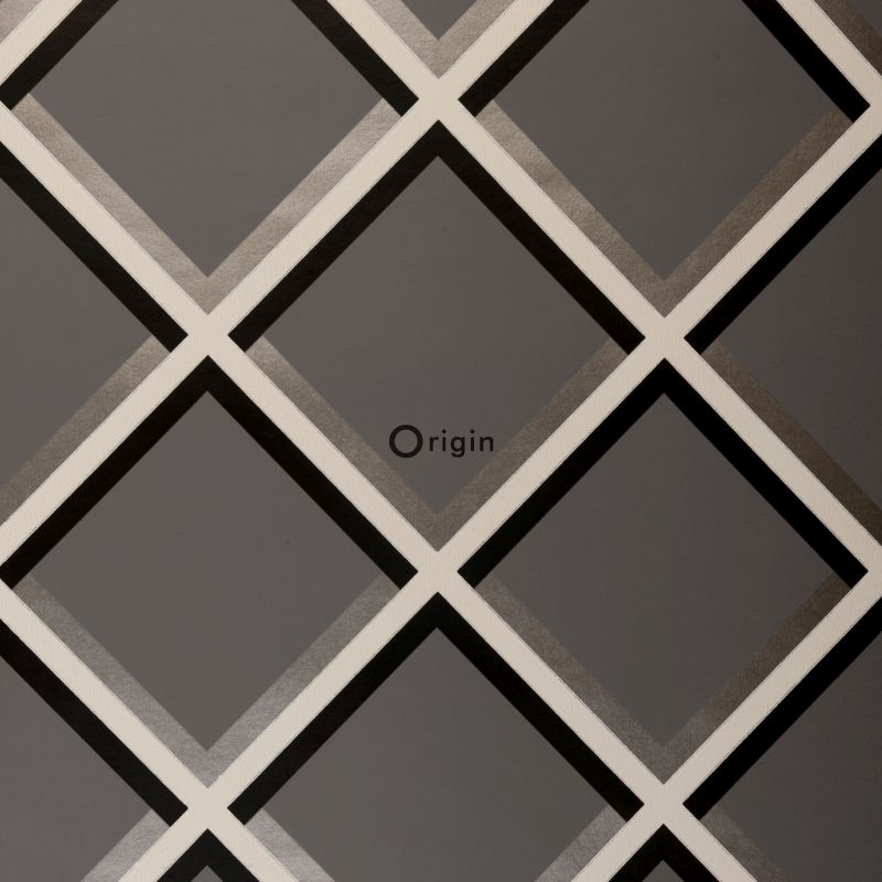 Origin Wallcoverings geomeetriline motiiv tapeet - pruun