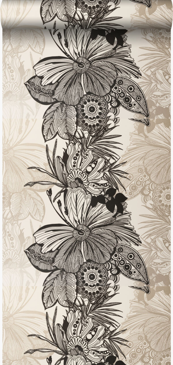 Origin Wallcoverings tapeet lilled - must ja beež