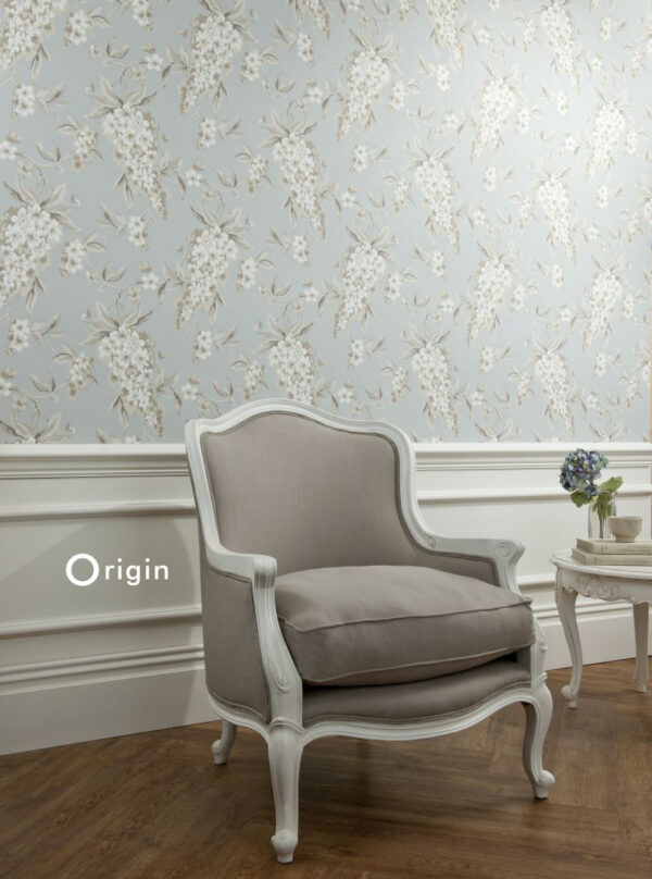 Origin Wallcoverings tapeet wisteria jääsinine