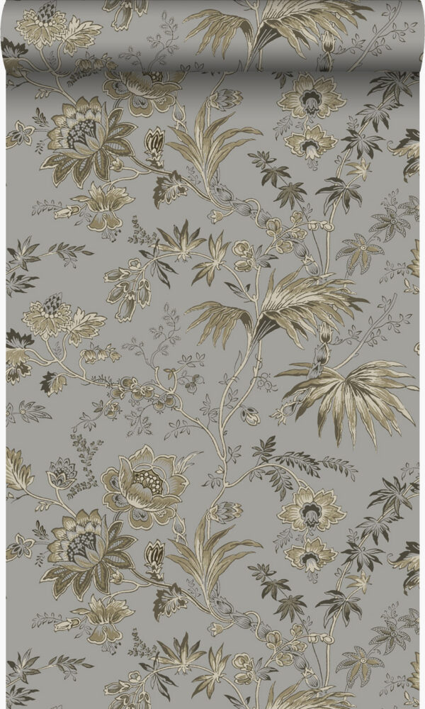 Origin Wallcoverings lillemotiiv tapeet - taupe hall ja pruun