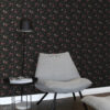 Origin Wallcoverings tapeet lilled - must ja roosa