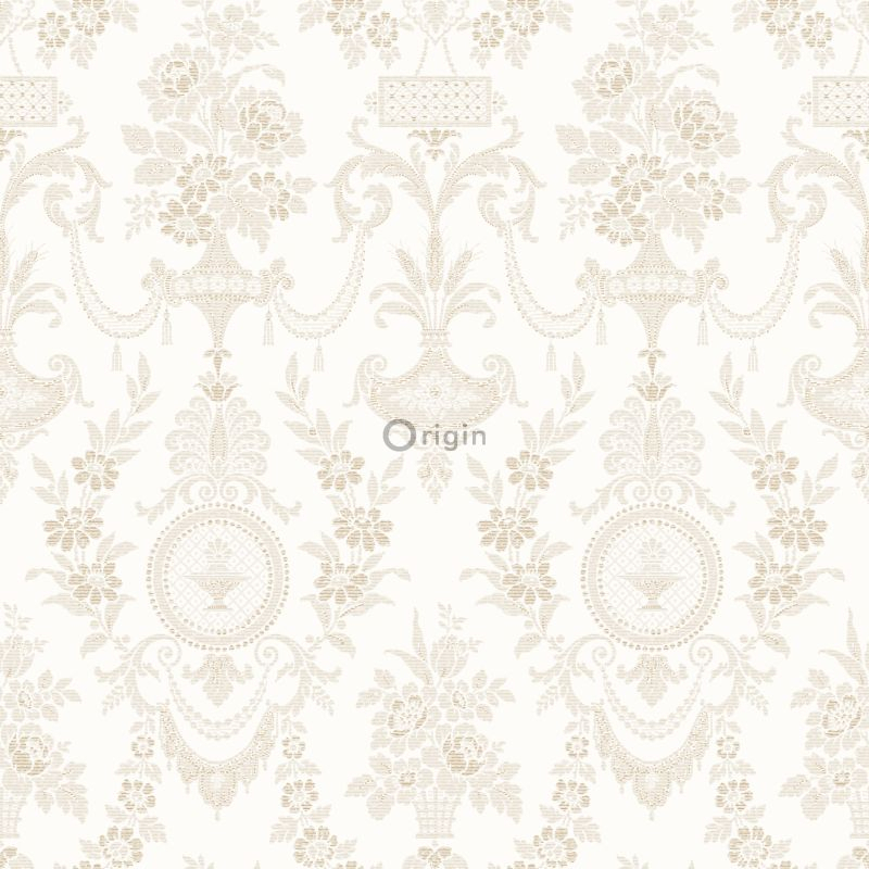 Origin Wallcoverings tapeet ornament valge