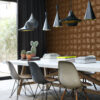 Origin Wallcoverings tapeet sile läikiv vaskpruun - vaskpruun