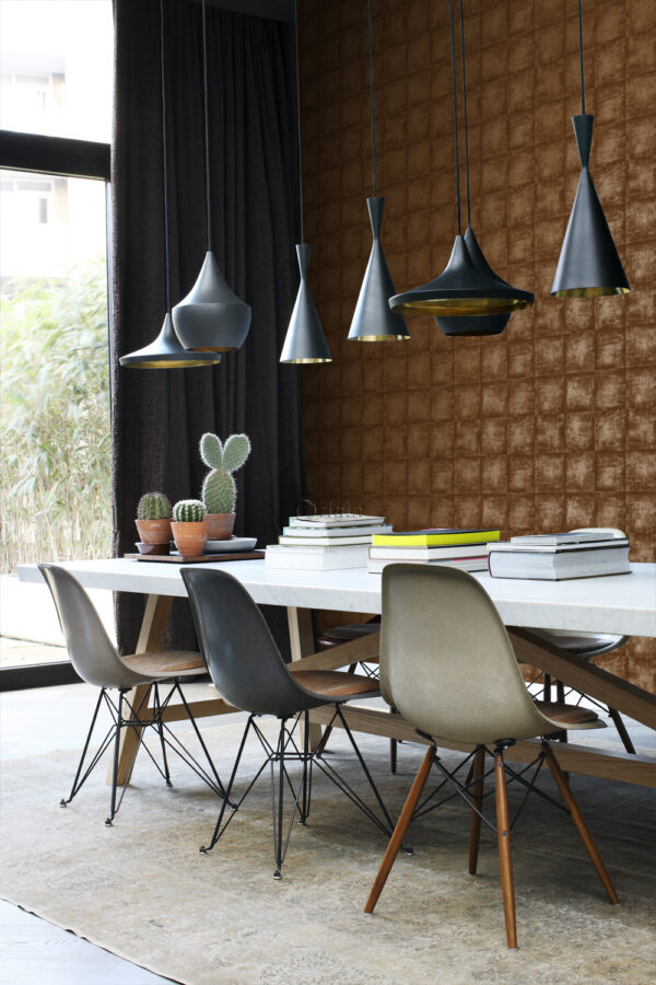 Origin Wallcoverings tapeet sile läikiv vaskpruun - vaskpruun