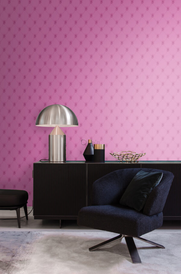 Origin Wallcoverings tapeet nööpidega roosa