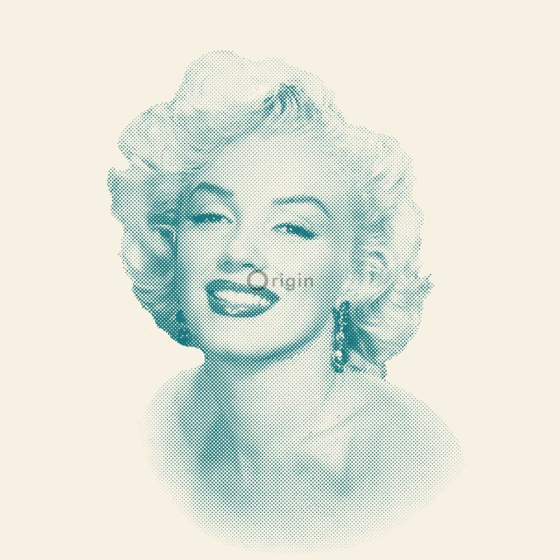 Origin Wallcoverings tapeet Marilyn Monroe - valge ja türkiis