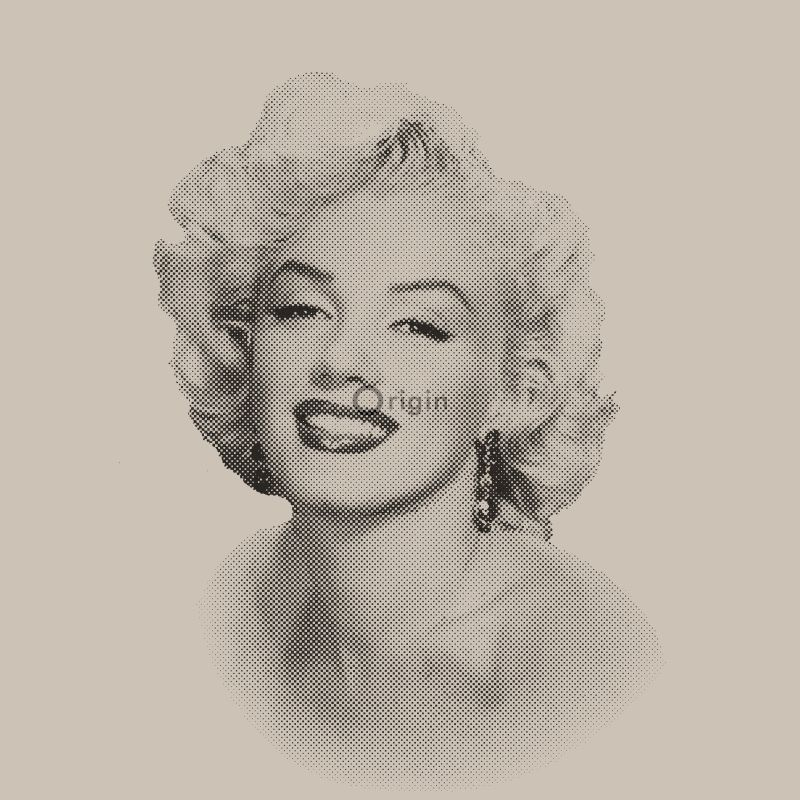 Origin Wallcoverings tapeet Marilyn Monroe - hall ja must