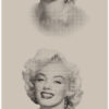 Origin Wallcoverings tapeet Marilyn Monroe - hall ja must