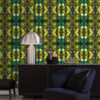 337201_2_w06_3 Origin Wallcoverings tapeet kaleidoskoop - kollane ja roheline