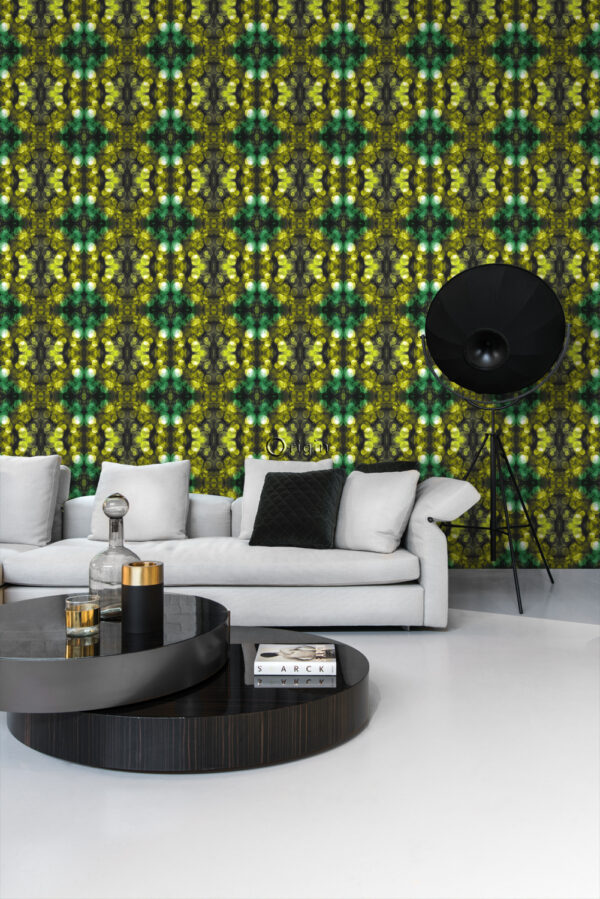337201_3_wo9_3 Origin Wallcoverings tapeet kaleidoskoop - kollane ja roheline