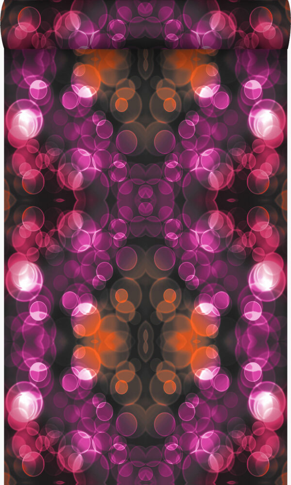 Origin Wallcoverings tapeet kaleidoskoop - roosa ja oranž