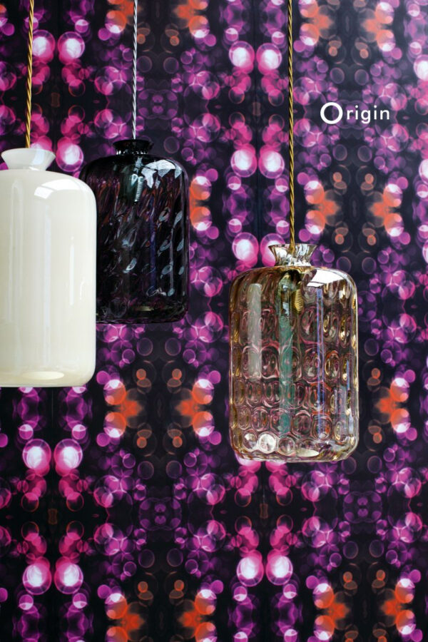 Origin Wallcoverings tapeet kaleidoskoop - roosa ja oranž