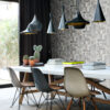 Origin Wallcoverings tapeedi motiiv purupuitlaud - helehall ja taupe