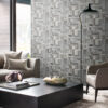 Origin Wallcoverings tapeedi motiiv purupuitlaud - helehall ja taupe