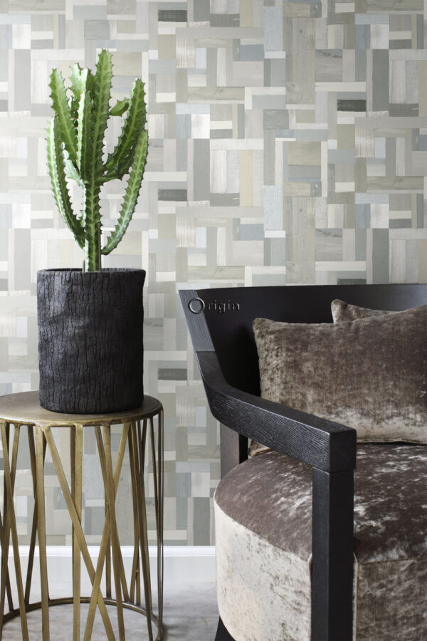 Origin Wallcoverings tapeedi motiiv puidulauad - beež