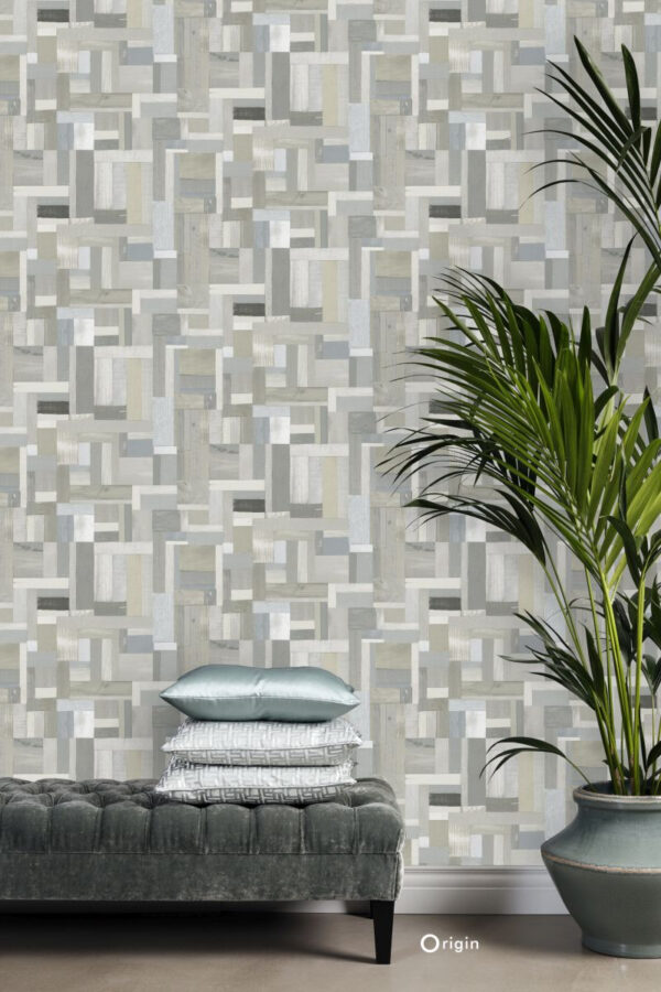Origin Wallcoverings tapeedi motiiv puidulauad - beež