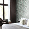 Origin Wallcoverings tapeedi motiiv puru puidust lauad - hallikasroheline