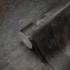Origin Wallcoverings tapeet suured roostes metallplaadid naeltega - must ja tume petrolsinine