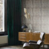 Origin Wallcoverings tapeet suured roostes metallplaadid naeltega tööstuslik hall