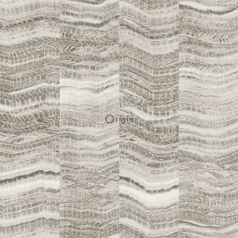 Origin Wallcoverings tapeet siksak triibud kihiline marmor - helehall