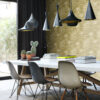 Origin Wallcoverings tapeet ziczac kihiline marmor sinep