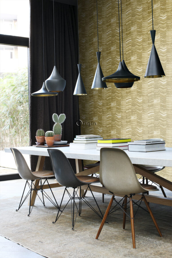 Origin Wallcoverings tapeet ziczac kihiline marmor sinep