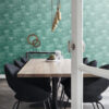 Origin Wallcoverings tapeet ziczac triibud kihiline marmor smaragdroheline