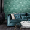 Origin Wallcoverings tapeet ziczac triibud kihiline marmor smaragdroheline