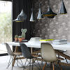 Origin Wallcoverings tapeet zigzag triibud kihiline marmor must