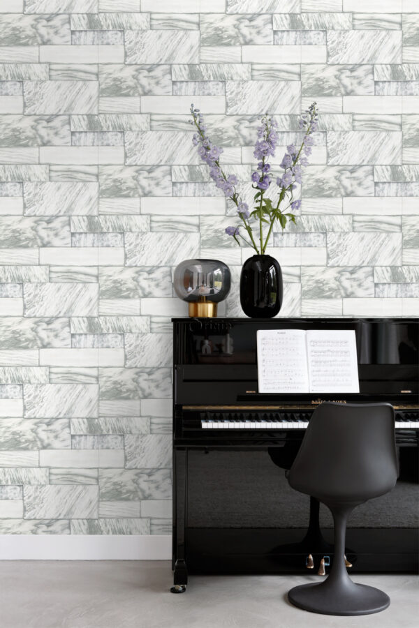 Origin Wallcoverings tapeet marmorikivid - beežvalge