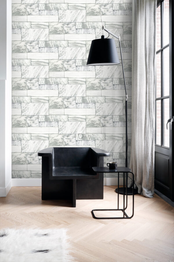Origin Wallcoverings tapeet marmorikivid - beežvalge