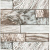 Origin Wallcoverings tapeet marmor kerged pruunid kivid - helepruun