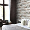 Origin Wallcoverings tapeet marmor kerged pruunid kivid - helepruun