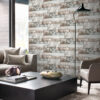 Origin Wallcoverings tapeet marmor kerged pruunid kivid - helepruun